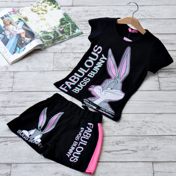 Комплект(футболка/шорты)Bugs Bunny черный